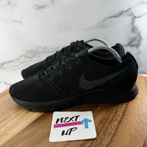 Men’s Size 9-Nike Flyknit Trainer 2018 Triple Black Anthracite nby Sneakers